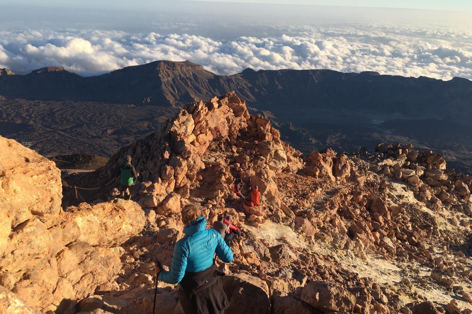 Climbing to the Top of Teide